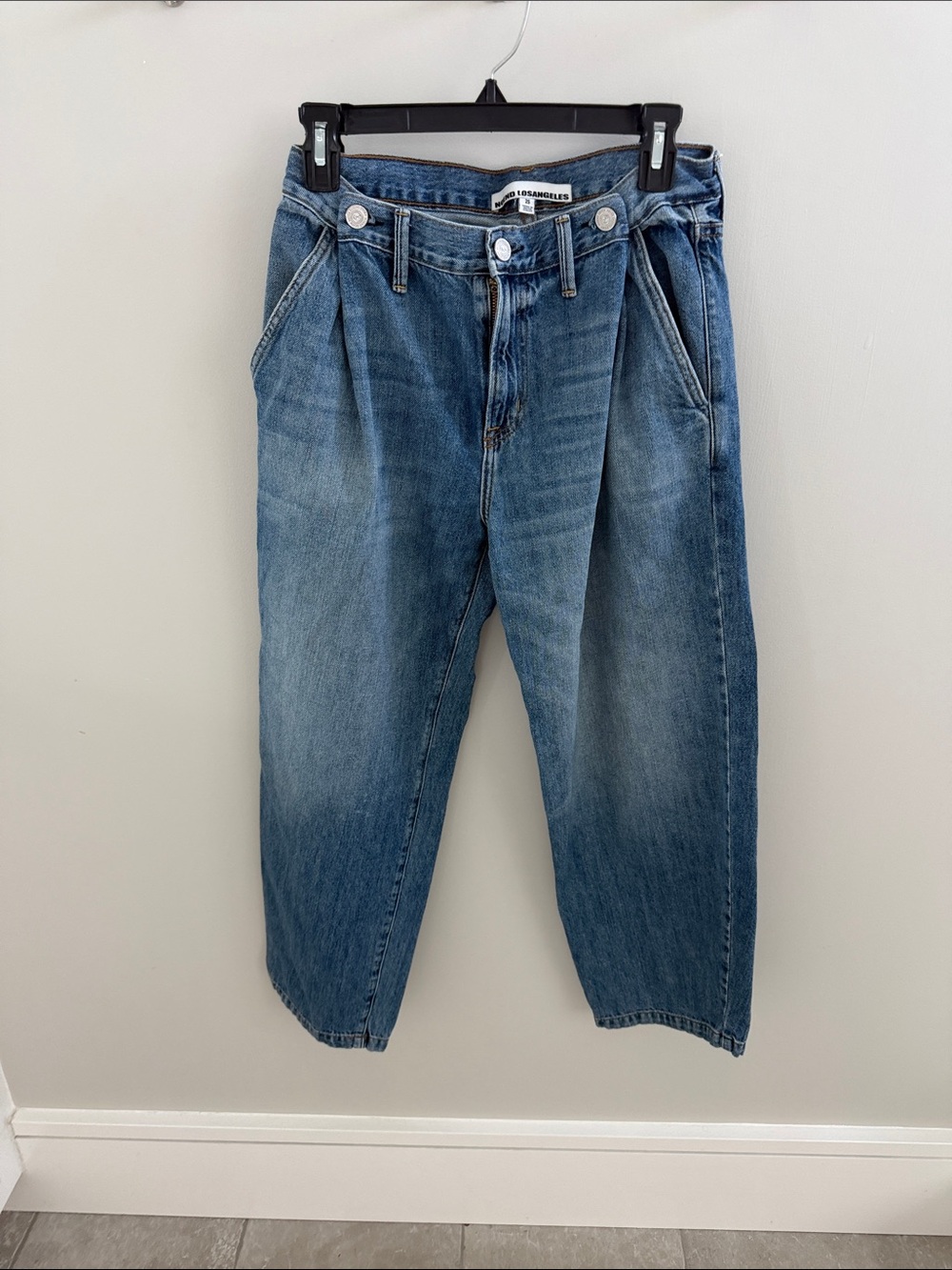 Denim Pleated Blue Women’s Jeans